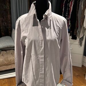 Rafaella Light Gray Button Down Shirt